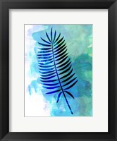 Framed Lonely Leaf Watercolor