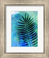 Framed Lonely Leaf Watercolor II