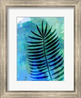 Framed Lonely Leaf Watercolor II