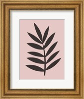 Framed Blush Pink Leaf I