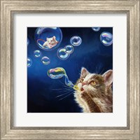 Framed Blowing Bubbles