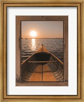 Framed Antique Canoe I