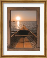 Framed Antique Canoe I