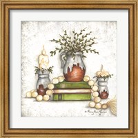 Framed Rusted Stoneware