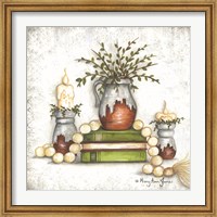 Framed Rusted Stoneware