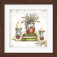 Framed Rusted Stoneware