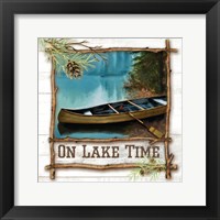 On Lake Time Framed Print