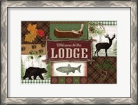 Framed Welcome to the Lodge
