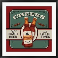 Framed Cheers Craft Beer