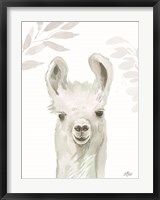 Framed Leafy Llama