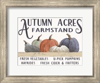 Framed Autumn Acres