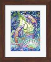 Framed Leaping Dolphins