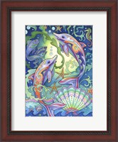 Framed Leaping Dolphins