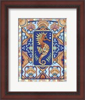 Framed Talavera Seahorse