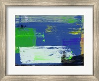 Framed Abstract Blue and Green