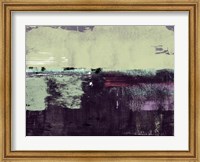 Framed Abstract Dark Purple