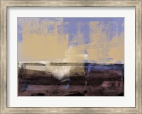 Framed Abstract Ochre and Violet