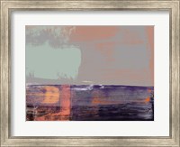 Framed Abstract Purple and Orange