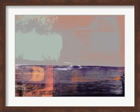 Framed Abstract Purple and Orange