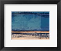 Framed Abstract Blue and Orange