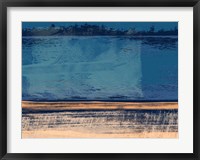Framed Abstract Blue and Orange