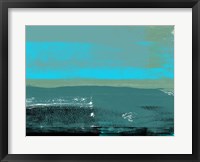 Framed Blue Abstract II