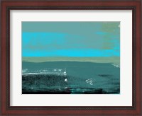 Framed Blue Abstract II