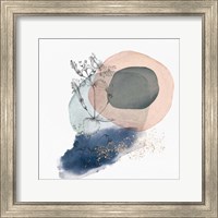 Framed Abstract Flower Composition I