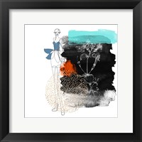 Framed Abstract  Flower Girl Composition