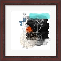 Framed Abstract  Flower Girl Composition