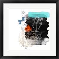 Framed Abstract  Flower Girl Composition