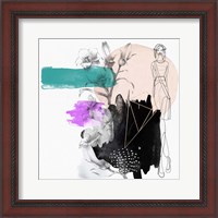 Framed Abstract  Flower Girl Composition II