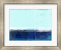 Framed Abstract Blue and Turquoise I