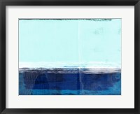 Framed Abstract Blue and Turquoise I