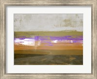 Framed Abstract Ochre and Orange