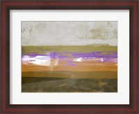 Framed Abstract Ochre and Orange