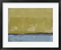 Framed Abstract Ochre