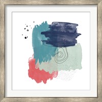 Framed Abstract Watercolor Composition
