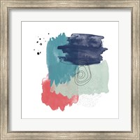 Framed Abstract Watercolor Composition
