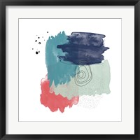 Framed Abstract Watercolor Composition