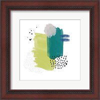 Framed Abstract Watercolor Composition IV