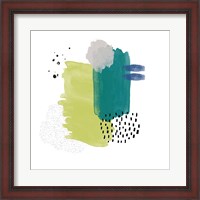 Framed Abstract Watercolor Composition IV