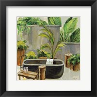 Tropical Bath I Framed Print