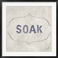 Framed Victorian Bath Words III Sq