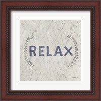 Framed Victorian Bath Words II Sq