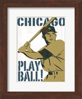 Framed Play Ball Chicago