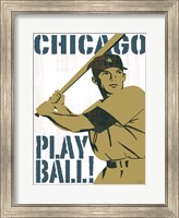 Framed Play Ball Chicago