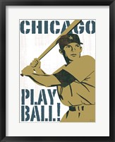 Framed Play Ball Chicago