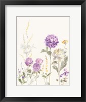 Picket Fence Flowers II Pastel Framed Print