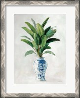 Framed Greenhouse Palm Chinoiserie II